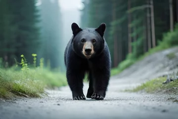 Foto op Plexiglas brown bear in the forest © Muhammad