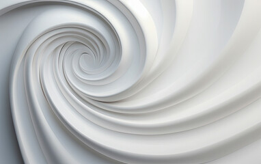 Abstract white swirl and ring background, displaying a combination of spirals and hard-edged circular texture