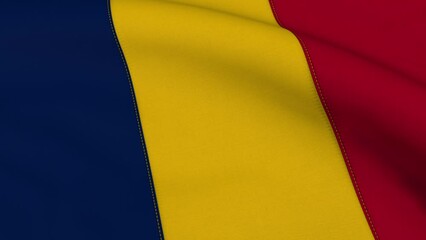 Chad Flag Loop Background