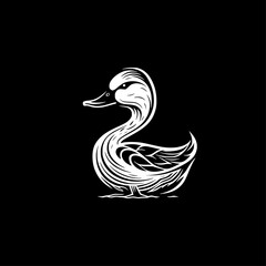 Duck - High Quality Vector Logo - Vector illustration ideal for T-shirt graphic