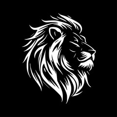 Fototapeta premium Lion - Minimalist and Flat Logo - Vector illustration
