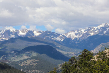 Fototapeta na wymiar Estes Park Colorado Rocky Mountain Hiking Trial Views