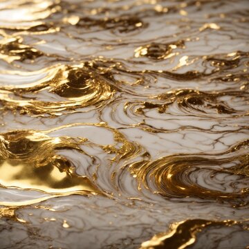 Golden marble