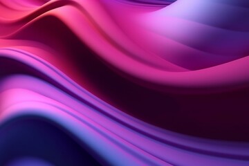 3D gradient background in shades of purple and pink with fluid movement and space for text. Generative AI