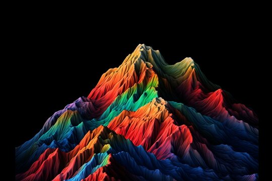 High Contrast And Detailed MacOS Big Sur Wallpaper. Generative AI