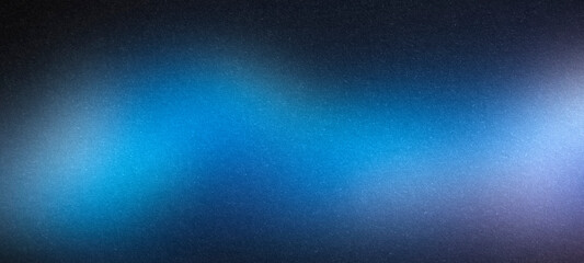 Fototapeta premium Dark blue purple color gradient background, grainy texture effect, web banner abstract design, copy space