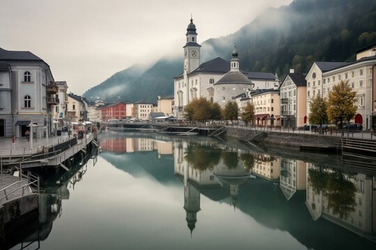 The Austrian town named Mattsee located in Salzburg. Generative AI