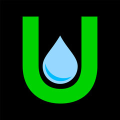 letter u logo template