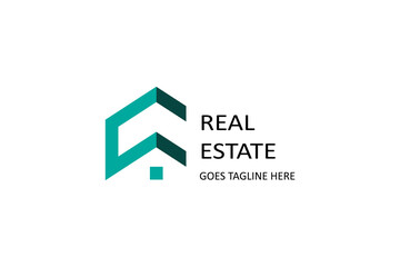 Real estate logo template vector