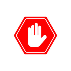Do not enter stop symbol with hand.