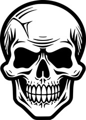 Fototapeta premium Skull - Minimalist and Flat Logo - Vector illustration
