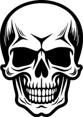 Fototapeta premium Skull - Minimalist and Flat Logo - Vector illustration