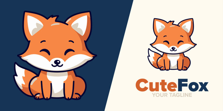 Cute Fox Cartoon: Irresistible Vector Graphics Setting New Benchmarks for Logo, Icon, Design, Poster, Flyer, and Advertisement