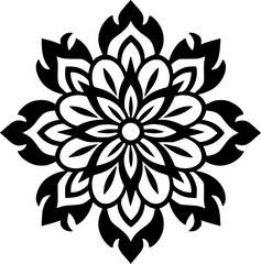 Mandala | Black and White Vector illustration
