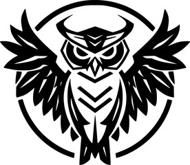 Obraz premium Owl - High Quality Vector Logo - Vector illustration ideal for T-shirt graphic