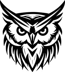 Fototapeta premium Owl - Minimalist and Flat Logo - Vector illustration