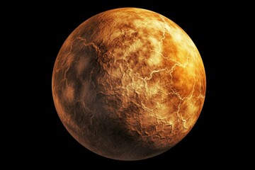 High-quality 3D render of Venus, a planet in our solar system. Elements provided by NASA. Generative AI