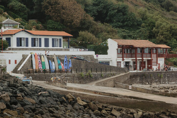 houses on the coast