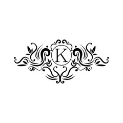 Elegant Premium Design logo Alphabet K