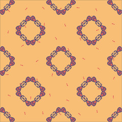 Classic Pattern Ornament. Seamless Geometric Pattern for Design, Wallpaper, Fashion Print, Trendy Decor, Home Textile, Retro Decor. Vector.	