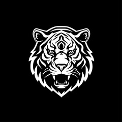 Tiger - High Quality Vector Logo - Vector illustration ideal for T-shirt graphic