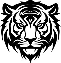 Tiger | Minimalist and Simple Silhouette - Vector illustration