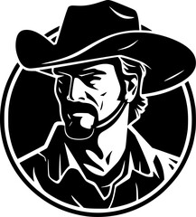 Western - High Quality Vector Logo - Vector illustration ideal for T-shirt graphic