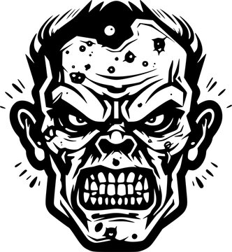 recommend clip art: Zombie - High Quality Vector Logo - Vector illustration ideal for T-shirt graphic