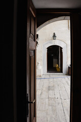 From the doorway of a historical place