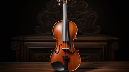 Graceful Violin Composition. 