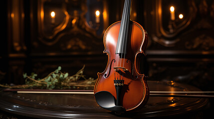 Musical Instrument Still Life Violin. 