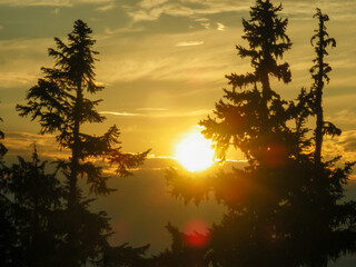 Stunning mountain and alpine vistas on Whistler and Blackcomb mountains. Part of Garibaldi Provincial Park in British Columbia Canada