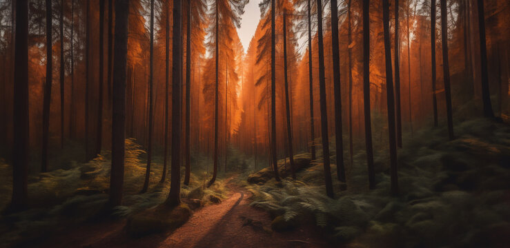 Capturing the Serenity of Autumn: Enchanting Forest Landscapes