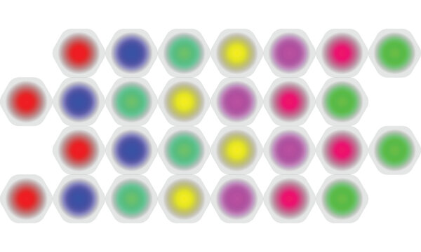 Colorful Abstract Illustration Vibrant Elpis Seamless Squares Background vector