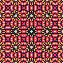 Classic Pattern Ornament, Seamless Geometric Pattern for Design, Wallpaper, Fashion Print, Trendy Decor, Home Textile, Retro Decor. Vector.	