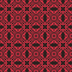 Seamless pattern with ethnic element. Kyrgyz and Kazakh ornaments. Texture designs can be used for backgrounds, motifs, textile, wallpapers, fabrics, gift wrapping, templates, carpet, tiles. Vector.
