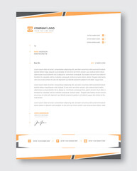 Modern business and corporate letterhead template