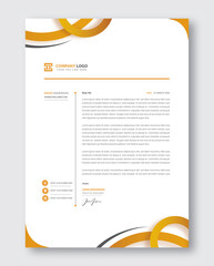Modern business and corporate letterhead template