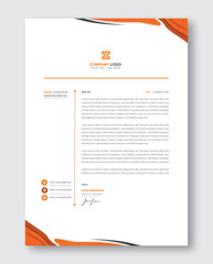 Modern business and corporate letterhead template