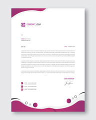 Modern business and corporate letterhead template