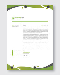Modern business and corporate letterhead template