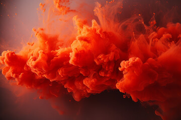 Fototapeta na wymiar red and orange smoke