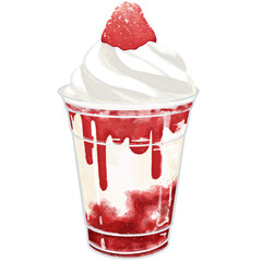 Strawberry Milk Frappe
