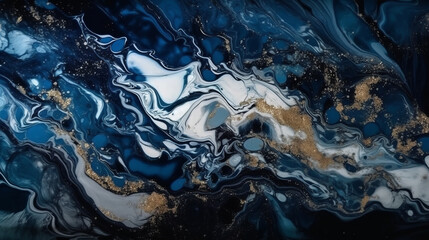 Abstract background of waving water. Generative AI