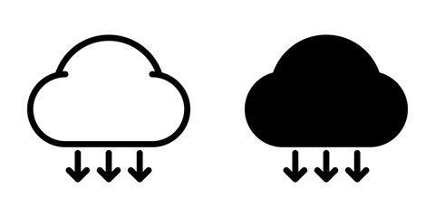 Cloud icon. network sign for mobile concept and web design. vector illustration