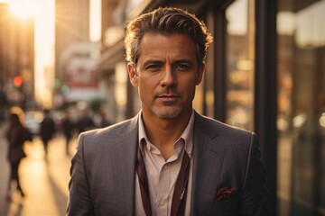 portrait of a serious businessman
