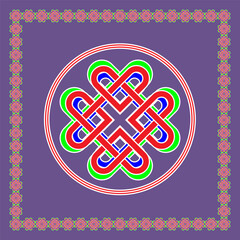 Abstract pattern on an purple background