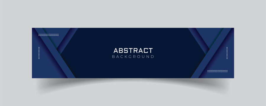 Linkedin banner blue abstract background