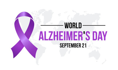 World Alzheimer's Day Highlights Advocacy, Support, and Research for Memory Disorders. Fostering Global Awareness vector illustration banner template.