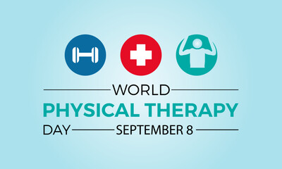 World Physical Therapy Day Amplifies Awareness, Advocacy, and Global Health through Motion. Empowering Movement and Well-Being vector illustration banner template.